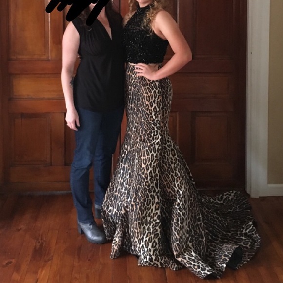 Two Piece Sherri Hill Prom Dress - Picture 3 of 3